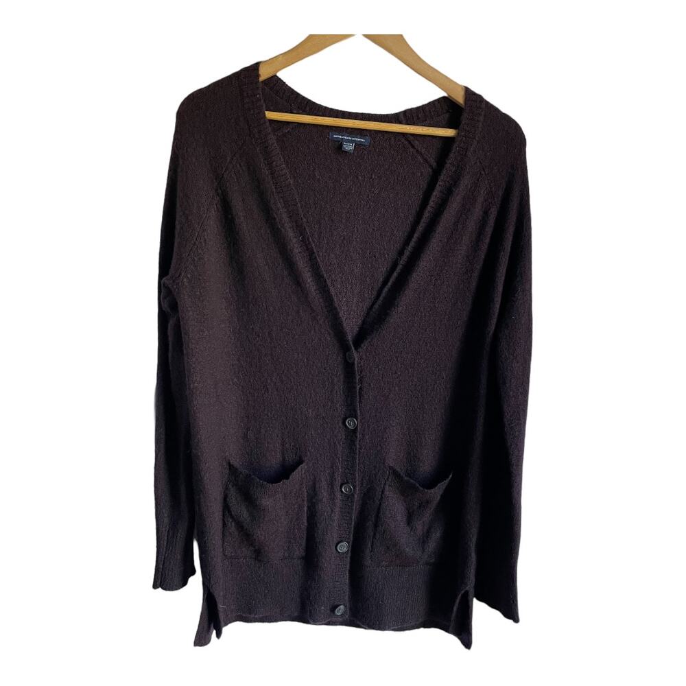 American Eagle Outfitters V Neck Lightweight Cardigan Sweater Purple SZ M